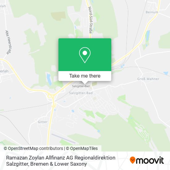 Ramazan Zoylan Allfinanz AG Regionaldirektion Salzgitter map