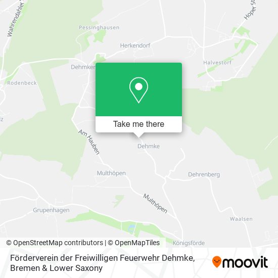 Förderverein der Freiwilligen Feuerwehr Dehmke map