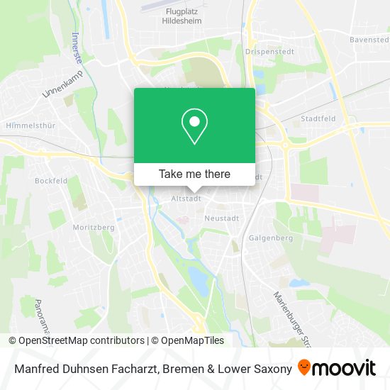 Manfred Duhnsen Facharzt map