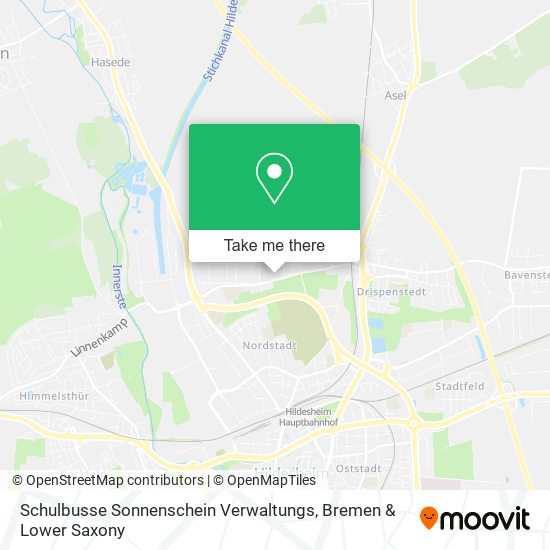 Schulbusse Sonnenschein Verwaltungs map