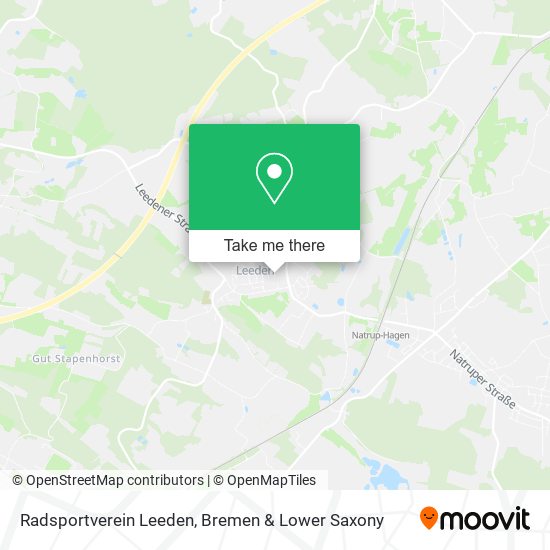 Radsportverein Leeden map