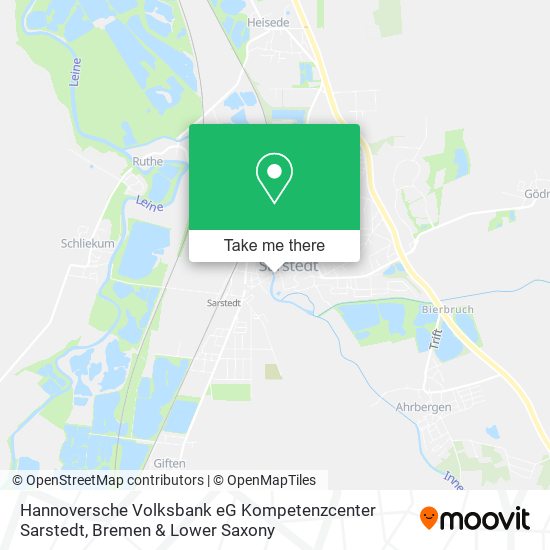 Hannoversche Volksbank eG Kompetenzcenter Sarstedt map