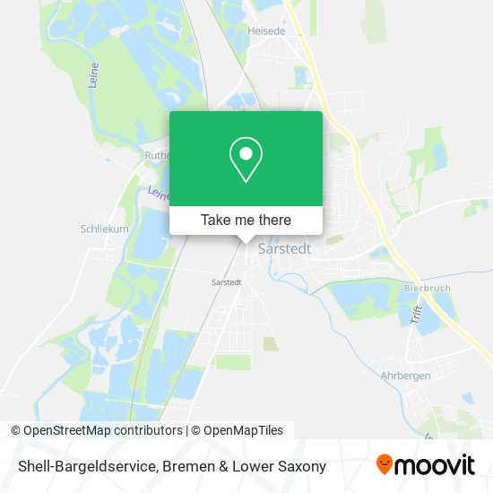 Shell-Bargeldservice map