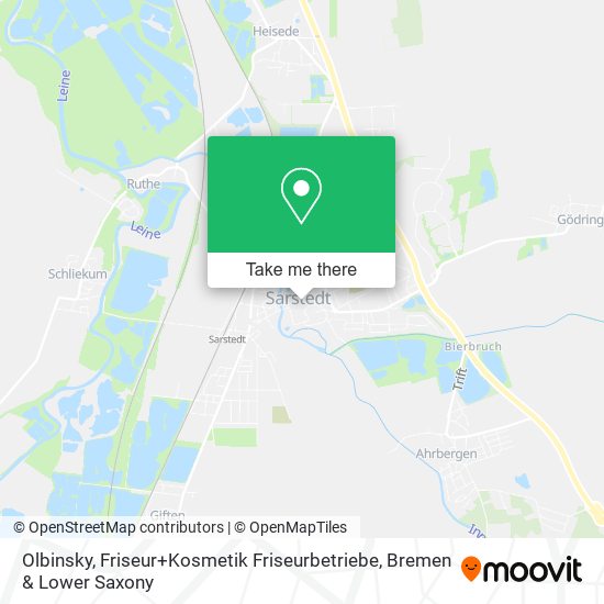 Olbinsky, Friseur+Kosmetik Friseurbetriebe map