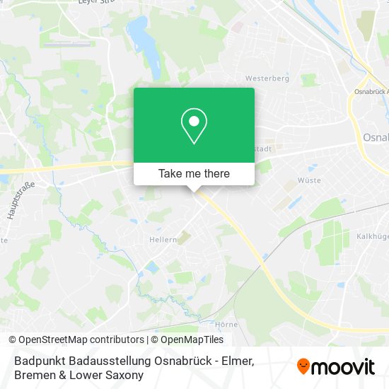 Badpunkt Badausstellung Osnabrück - Elmer map