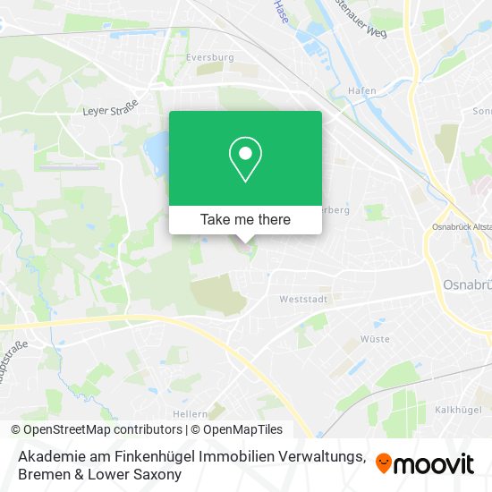 Карта Akademie am Finkenhügel Immobilien Verwaltungs