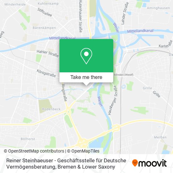 Reiner Steinhaeuser - Geschäftsstelle für Deutsche Vermögensberatung map