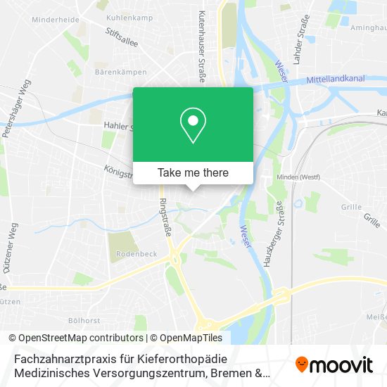 Fachzahnarztpraxis für Kieferorthopädie Medizinisches Versorgungszentrum map