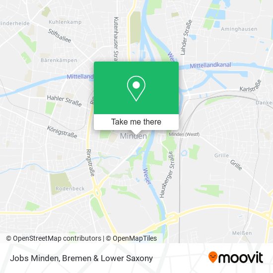 Jobs Minden map