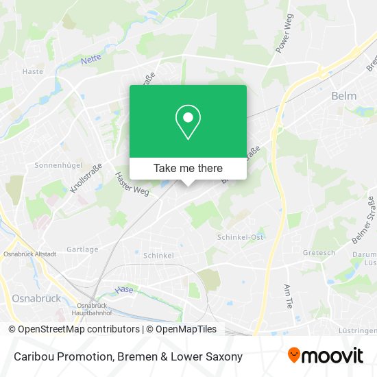 Caribou Promotion map