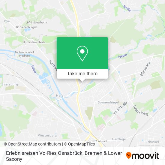 Erlebnisreisen Vo-Ries Osnabrück map