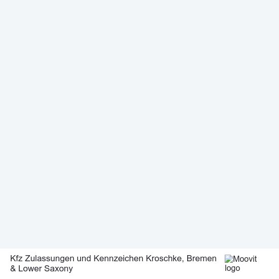Карта Kfz Zulassungen und Kennzeichen Kroschke