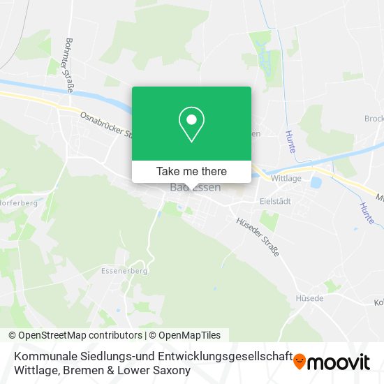Карта Kommunale Siedlungs-und Entwicklungsgesellschaft Wittlage