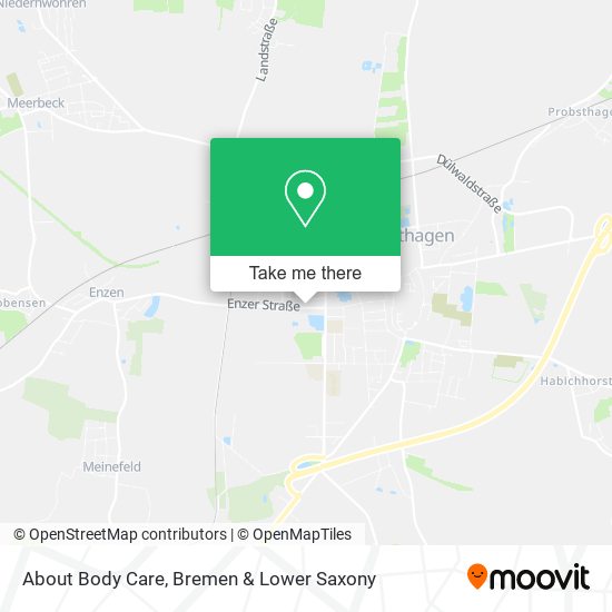 About Body Care map