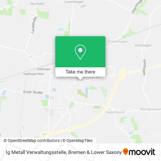 Ig Metall Verwaltungsstelle map