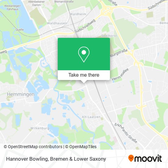 Hannover Bowling map