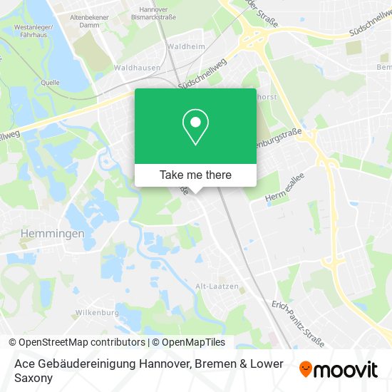 Ace Gebäudereinigung Hannover map