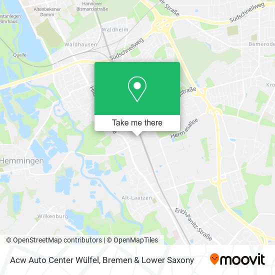 Acw Auto Center Wülfel map