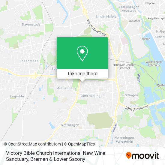 Карта Victory Bible Church International New Wine Sanctuary
