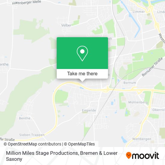 Карта Million Miles Stage Productions