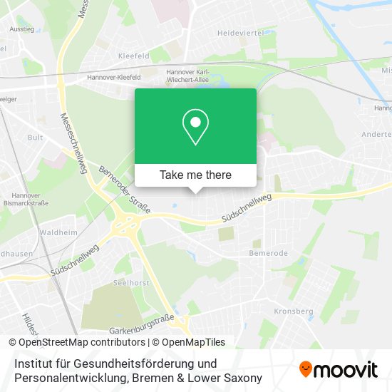 Institut für Gesundheitsförderung und Personalentwicklung map