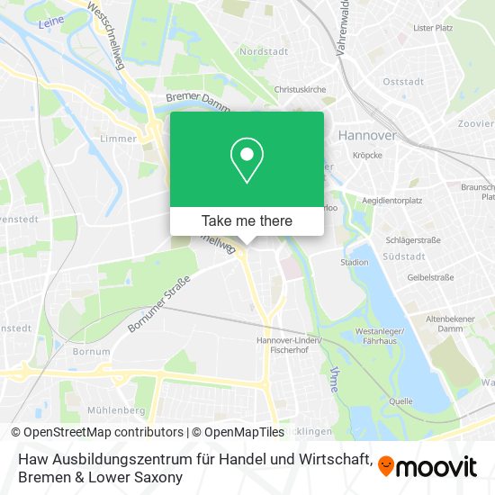 Haw Ausbildungszentrum für Handel und Wirtschaft map