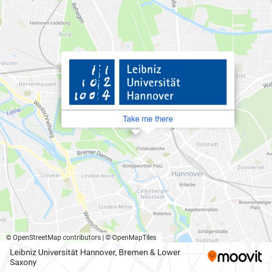 Leibniz Universität Hannover map