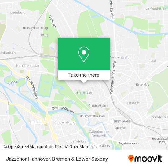 Jazzchor Hannover map