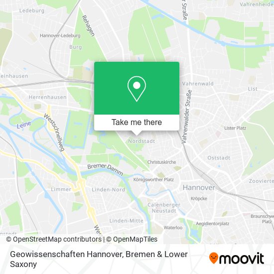 Geowissenschaften Hannover map