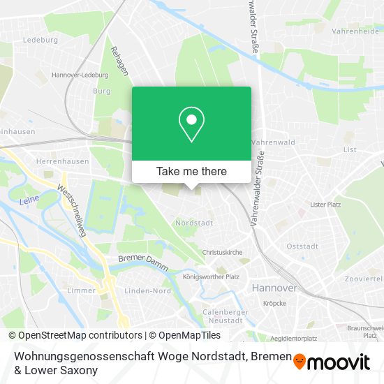 Карта Wohnungsgenossenschaft Woge Nordstadt