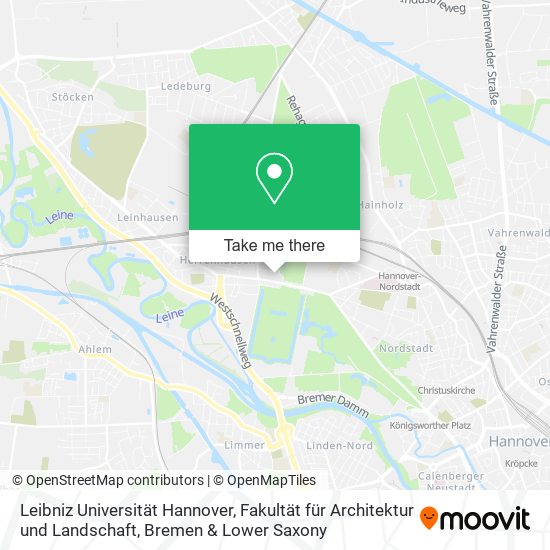 Leibniz Universität Hannover, Fakultät für Architektur und Landschaft map