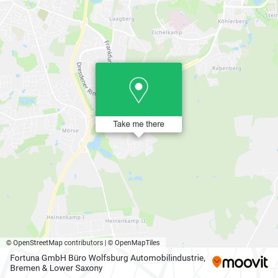 Fortuna GmbH Büro Wolfsburg Automobilindustrie map