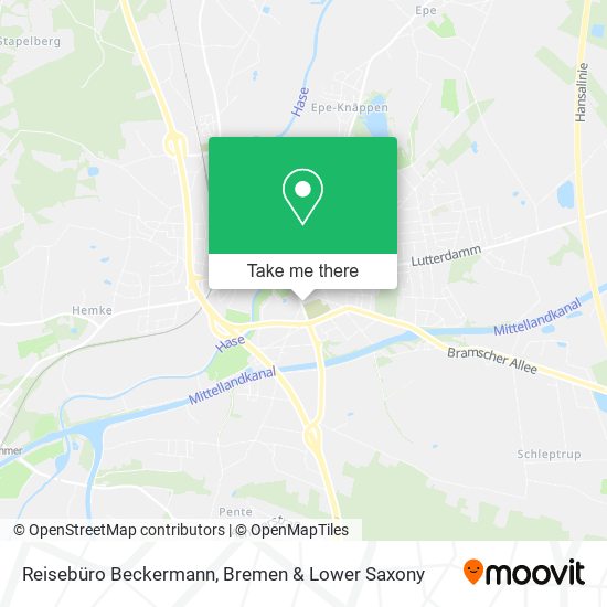 Reisebüro Beckermann map