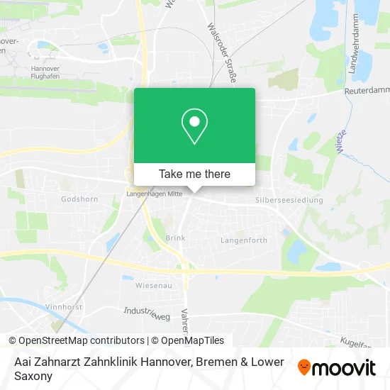 Карта Aai Zahnarzt Zahnklinik Hannover