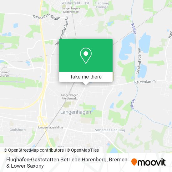 Flughafen-Gaststätten Betriebe Harenberg map