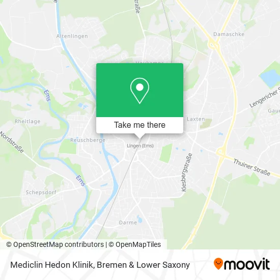 Mediclin Hedon Klinik map