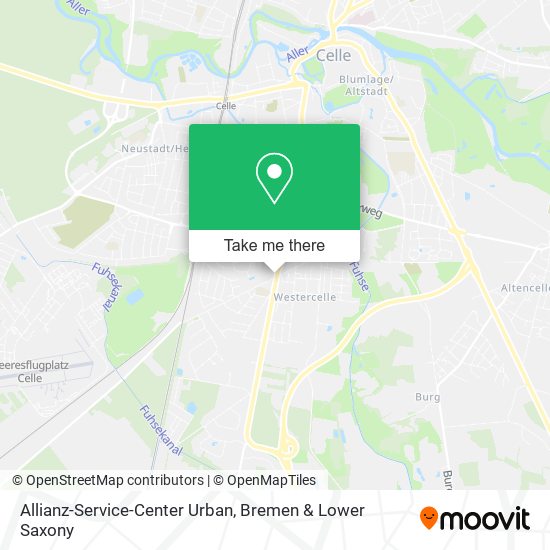 Allianz-Service-Center Urban map