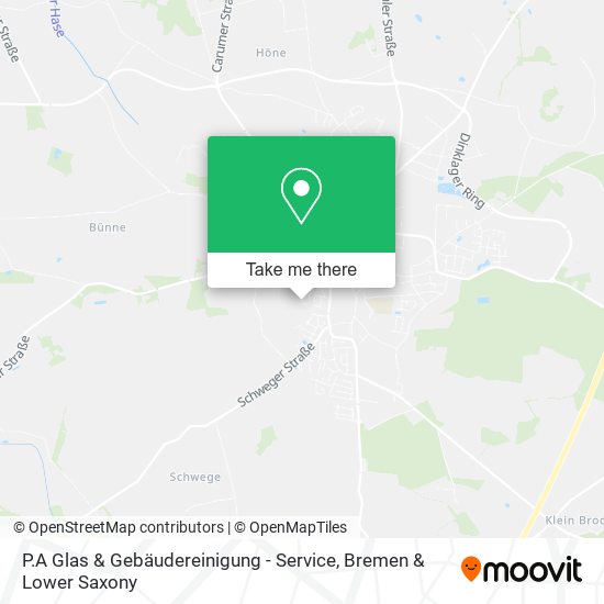 P.A Glas & Gebäudereinigung - Service map