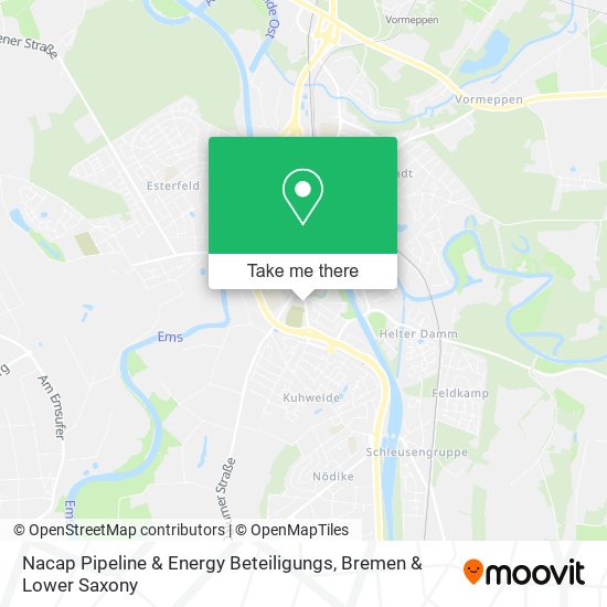 Nacap Pipeline & Energy Beteiligungs map