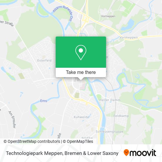 Technologiepark Meppen map