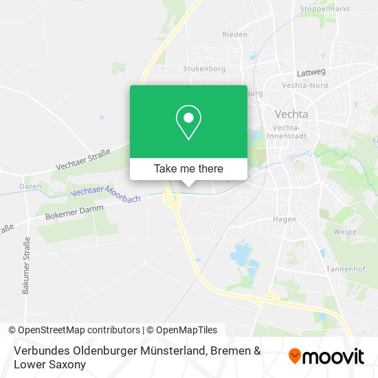 Карта Verbundes Oldenburger Münsterland