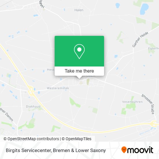 Birgits Servicecenter map