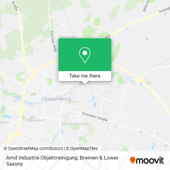 Amd Industrie Objektreinigung map