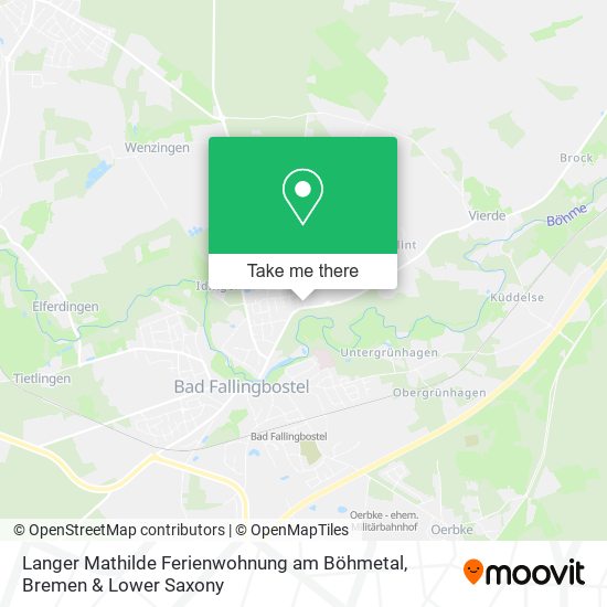 Langer Mathilde Ferienwohnung am Böhmetal map