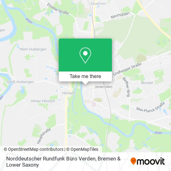 Norddeutscher Rundfunk Büro Verden map