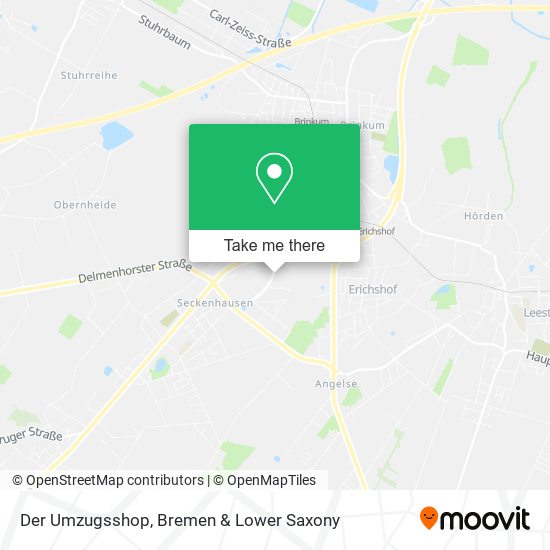 Der Umzugsshop map