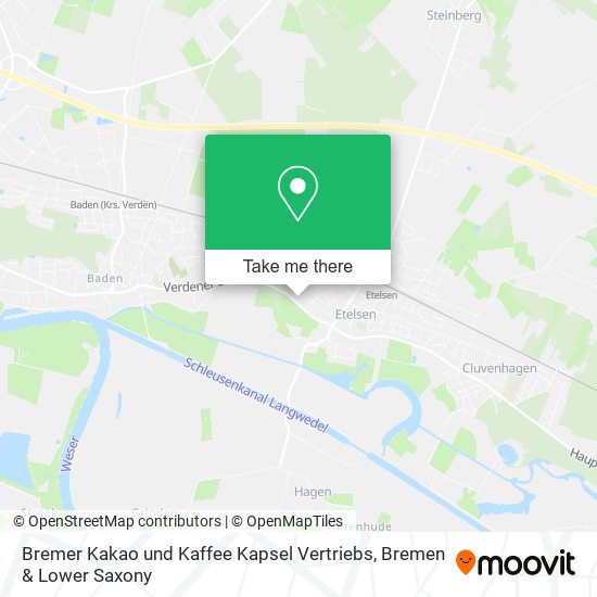 Bremer Kakao und Kaffee Kapsel Vertriebs map