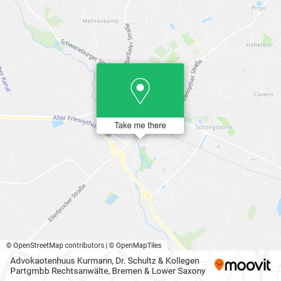 Advokaotenhuus Kurmann, Dr. Schultz & Kollegen Partgmbb Rechtsanwälte map