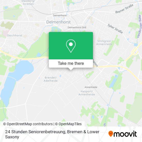 24 Stunden Seniorenbetreuung map