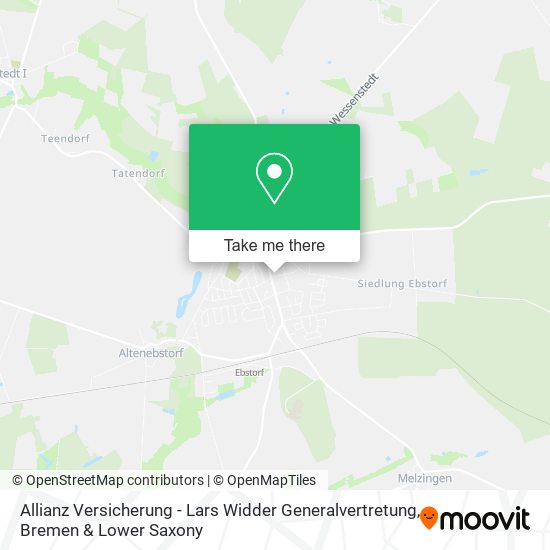 Allianz Versicherung - Lars Widder Generalvertretung map